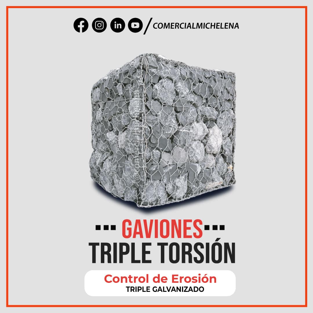 Gaviones Triple Torsión - Solución de Erosión - 3 Gaviones de Triple Torsión