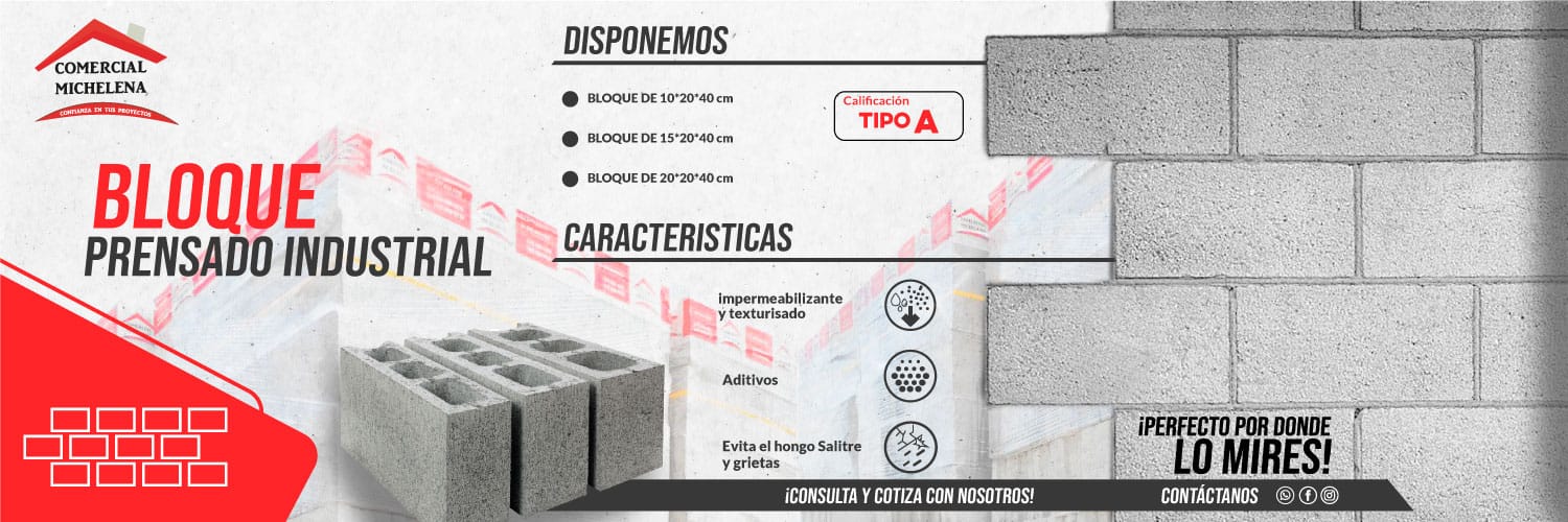Bloque prensado Industrial TIPO A - 7 Bloque prensado industrial banner