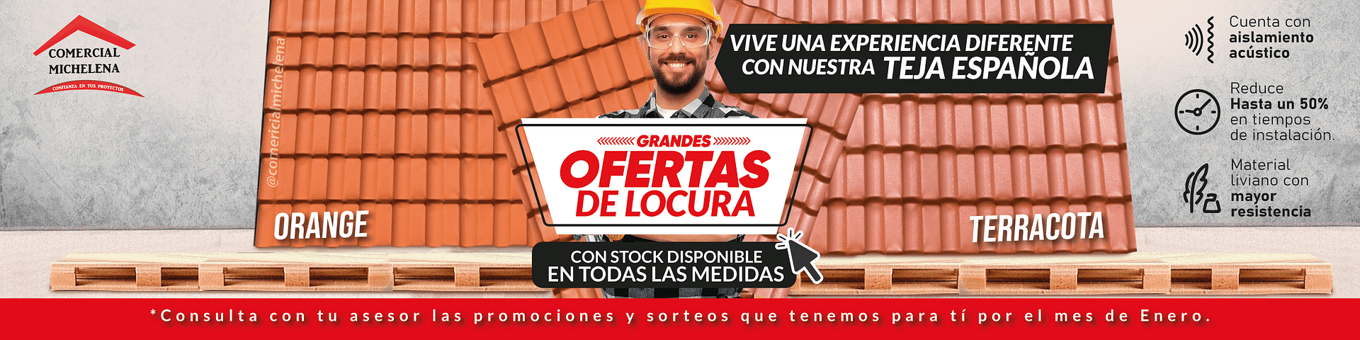 Materiales de Construcción - 14 BANNER ENERO - Comercial Michelena