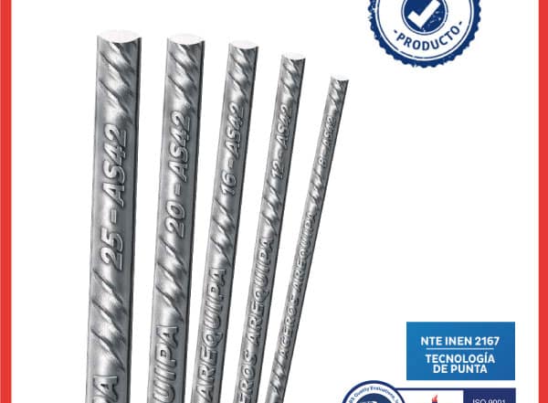 Materiales de Construcción - 24 varilla de hierro aceros arequipa - Comercial Michelena