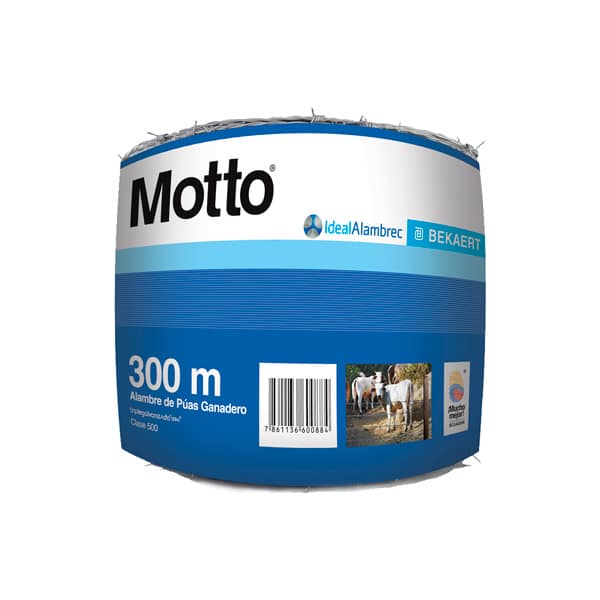 Alambre de Púas Motto®  Triple galvanizado y de alta resistencia