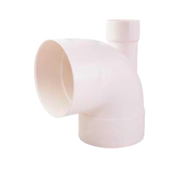 Codo a 90 grados con ramal de ventilación